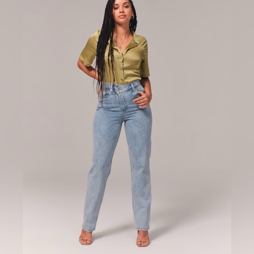 Abercrombie & Fitch Sky Blue Straight Leg Jeans